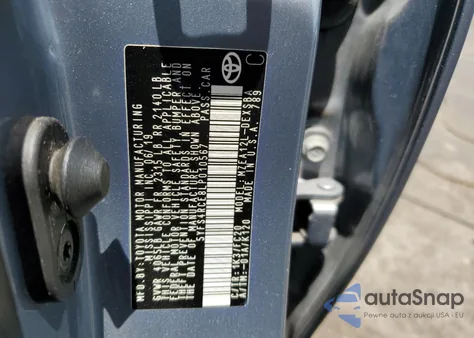 2020 Toyota Corolla Se from USA, damaged, VIN 5YFS4RCE8LP010567